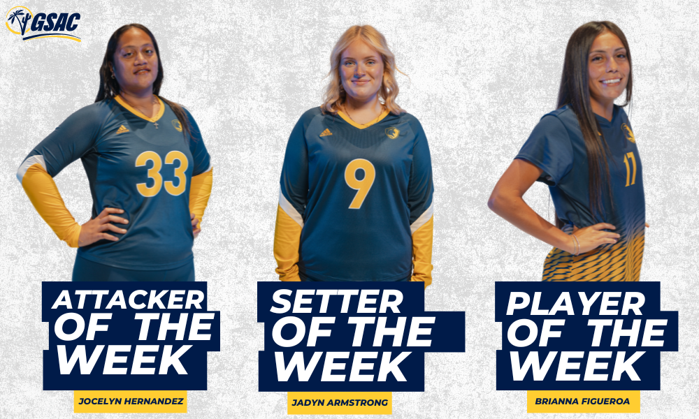Three Warriors Earn GSAC Player of the Week Honors