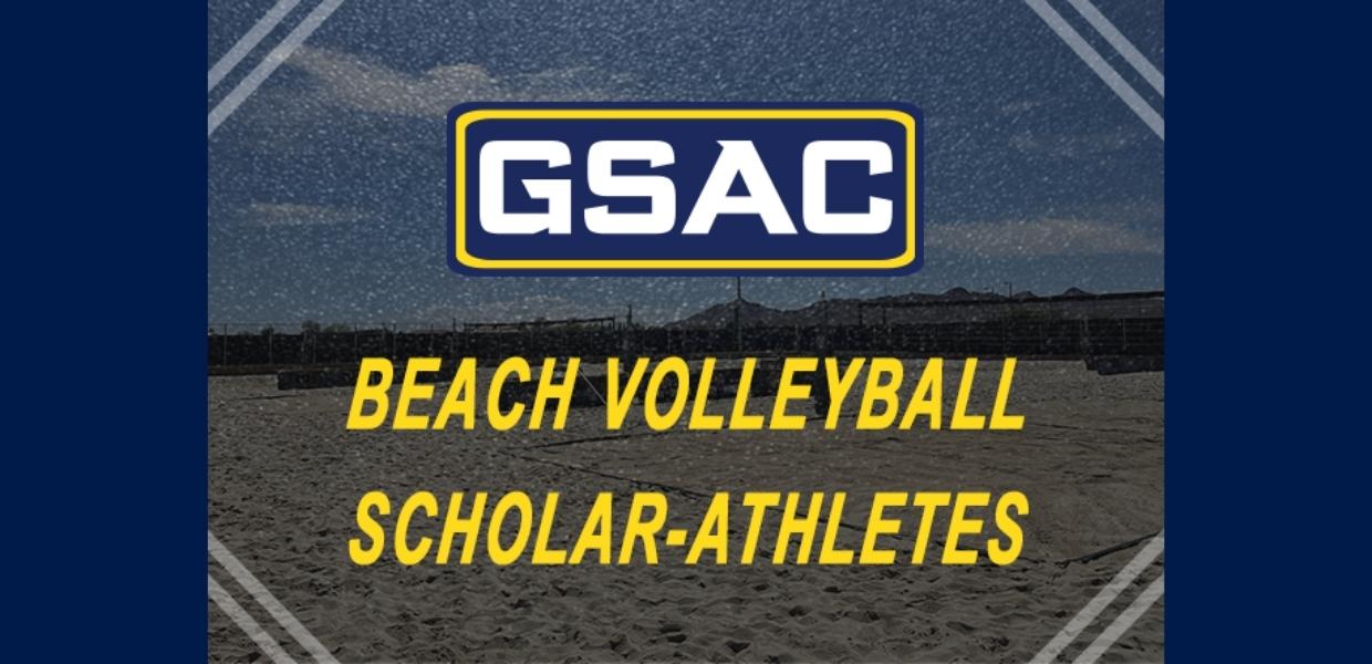 Seven Beach Volleyball Players Honored with GSAC Scholar-Athlete Award